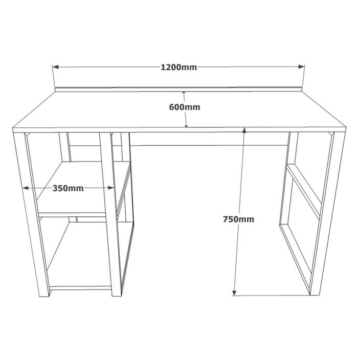 Hanah Home Mesa de estudio Ml8-A Pino Atlántico